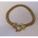 9ct gold bracelet, L 19.5 cm, weight 8.3 g