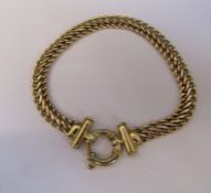 9ct gold bracelet, L 19.5 cm, weight 8.3 g