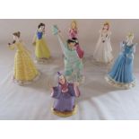 Set of Royal Doulton Disney Princesses - Cinderella DP1, Sleeping Beauty DP2, Belle DP3, Ariel