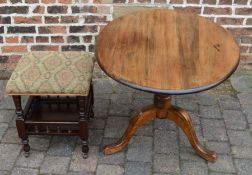 Victorian stool & and loo table