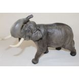 Large Beswick matt glaze elephant approximately 41cm wide 29.5cm tall