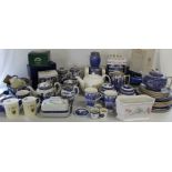 Quantity of Ringtons Tea china including 1907 teapot, Maling Ware, castle jar, Willow Story,