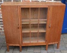 Oak bookcase Ht 108cm L122cm