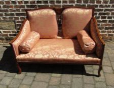 Edwardian two seater sofa L 120 cm