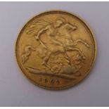 22ct gold Edward VII 1902 half sovereign