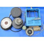 Electric barrel polisher & lathe polishing discs