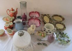 2 boxes of glassware and ceramics etc inc Beswick and Denby