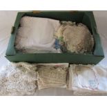 Selection of antique / vintage tables cloths