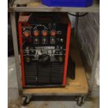 Cebora Tig Star 16-p square wave welding machine with foot peddle & accessories. This Lot is at a