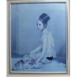 Large framed print - "Saw Ohn Nyun" after Sir Gerald Kelly 56.5cm x 68.5cm