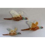 Set of 3 Beswick graduated flying pheasants