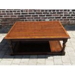 Large highly polished coffee table L 121 cm D 90 cm