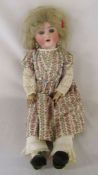 Alt, Beck & Gottschalck German bisque doll marked AB 1362 3 1/2 complete with pierced ears and