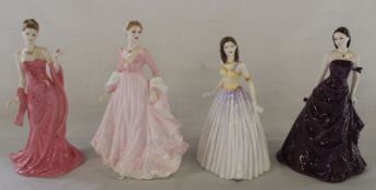 2 Coalport figurines Mystique & Perfect Movement, Royal Doulton Classics Happy Birthday 2003