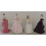 2 Coalport figurines Mystique & Perfect Movement, Royal Doulton Classics Happy Birthday 2003