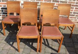 6 Art Deco dining chairs