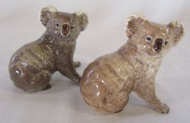 2 Beswick koala bears H 9 cm