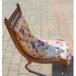 Victorian button back nursing chair