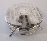 Silver trinket pot, Birmingham 1921 D 7.5 cm, total weight 2.42 ozt