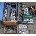 Toolbox & various tools including valve lifters