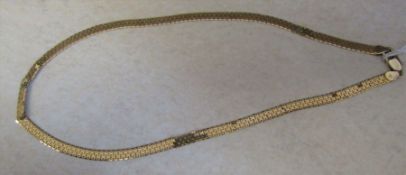 9ct gold necklace (damaged) weight 9.2 g