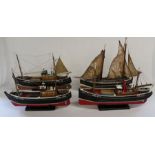 4 models of Scottish trawlers: W K. 499 Alexandra, Bck. 203 Silver Reward, W K. 177 Pilot Us, Bck.