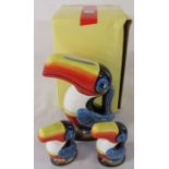 Guinness Toucan ceramic jug H 15.5 cm (boxed) together with salt and pepper pots