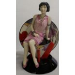 Kevin Francis / Peggy Davies china figurine of "Young Clarice Cliff", limited edition no. 356, boxed