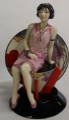 Kevin Francis / Peggy Davies china figurine of "Young Clarice Cliff", limited edition no. 356, boxed