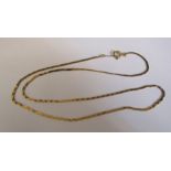 9ct gold chain L 41 cm, weight 2.5 g