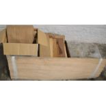 Large number of sheets of wood veneer