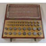 Boxed set of metric precision measuring rollers