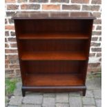 Stag mahogany bookcase H 100 cm W 81 cm