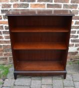 Stag mahogany bookcase H 100 cm W 81 cm