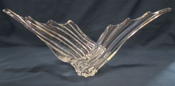 Vannes Art France - Glass Crystal splash bowl - L56.5cm