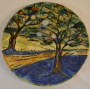 Cobridge Stoneware (former sister company to Moorcroft) small charger 'Bluebell Lane' pattern