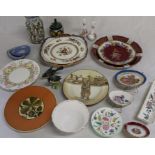 Selection of decorative china, 2 Beswick birds (1 damaged) etc.