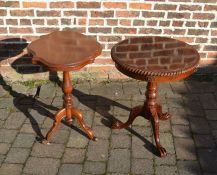 2 small occasional tables