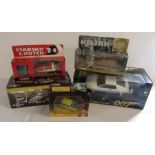 5 boxed die cast collectable cars - Corgi Kojak, Starsky & Hutch and Mr Bean, Model Icons Morse