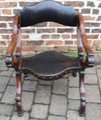 19th century metamorphic prayer chair