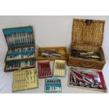 Assorted vintage cutlery - some boxed sets