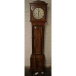 Early 20th century 8 day longcase clock by King & Co Hull in a mahogany case H 203 cm Dial 28cm