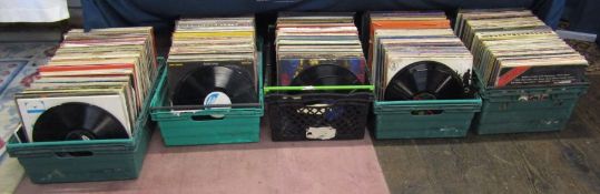 Large selection of mixed vinyl LP records