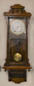 Tall decorative Vienna wall clock with spring driven mechanism Ht 110cm