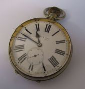 Drew & Sons Piccadilly Circus 30 hour goliath pocket watch, Swiss made, 15 jewels D 6.5 cm (