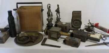 Mathieson calipers, various lanterns, brassware etc.