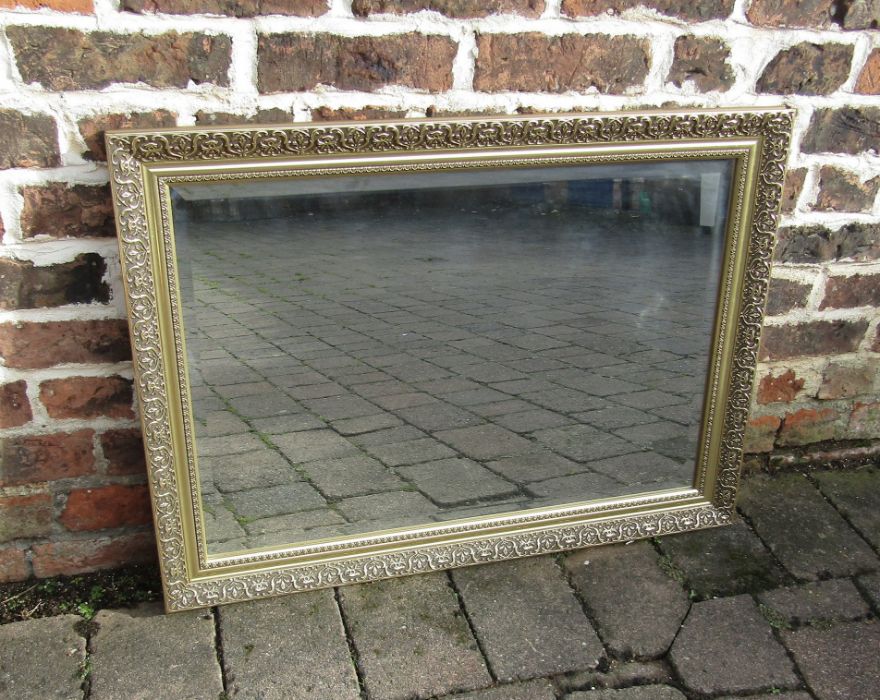 Gilt framed mirror 83 cm x 61 cm