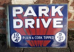 Park Drive double sided enamel sign 41 cm x 30.5 cm