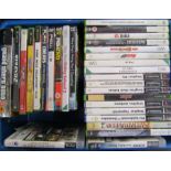 Mixed selection of gaming games, Xbox, PlayStation - unchecked (some empty boxes not included in