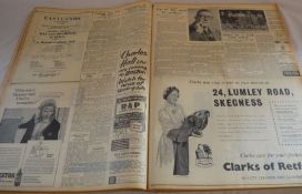 Bound issues of Skegness Standard Newspaper complete year for 1961